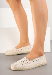 Beżowe Ażurowe Espadryle Vices z Ozdobną Plecionką Arivrae. Brązowe espadryle Born2be, w ażurowe wzory, eleganckie, bez obcasa, na płaskiej podeszwie. W wyprzedaży za 50.99 zł.