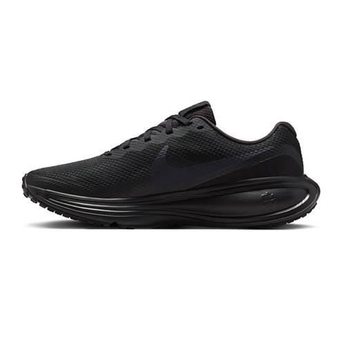 Buty do biegania damskie Nike Revolution 8. Czarne buty do biegania Nike, bez wzorów, z materiału, bez zapięcia, do biegania, nike revolution. Za 412.00 zł.