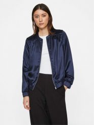 Vila Bluza Nela 14097782 Granatowy Regular Fit. Niebieskie bluzy Vila, bez wzorów, z syntetyku, bez kaptura. Za 99.99 zł.