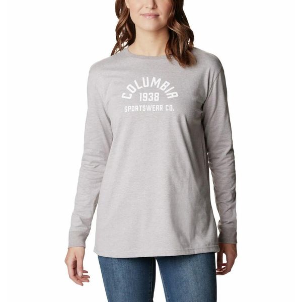 Bluza Turystyczna bez kaptura Damska Columbia North Cascades LS Tee. Szare bluzy Columbia, l, bez wzorów, sportowe, bez ramiączek, bez kaptura. Za 138.99 zł.