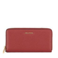 Portfel GINO ROSSI. Czerwone portfele Gino Rossi, bez wzorów. Za 99.99 zł.
