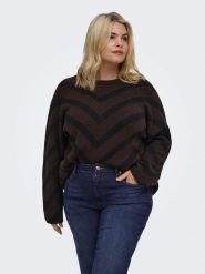 ONLY Carmakoma Sweter w kolorze brązowym rozmiar: S-42/44. Brązowe swetry Only Carmakoma, s, bez wzorów, bez ramiączek. Za 115.95 zł.