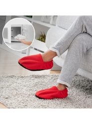 InnovaGoods Kapcie w kolorze czerwonym z termoforem rozmiar: onesize. Czerwone kapcie InnovaGoods, bez wzorów, z materiału. Za 47.99 zł.