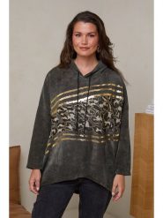 Curvy Lady Bluza w kolorze khaki rozmiar: 40/42. Brązowe bluzy Curvy Lady, bez wzorów, klasyczne, bez ramiączek, z kapturem. Za 101.23 zł.