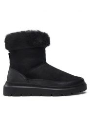 ECCO Botki Nouvelle 21626351052 Czarny. Czarne botki ECCO, bez wzorów, ze skóry, bez obcasa, na płaskiej podeszwie, bez zapięcia. Za 599.99 zł.