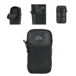 Saszetka turystyczna Kadva Polypore mobilna kieszeń. Czarne nerki i saszetki KADVA, bez wzorów, sportowe, bez dodatków. Za 49.99 zł.