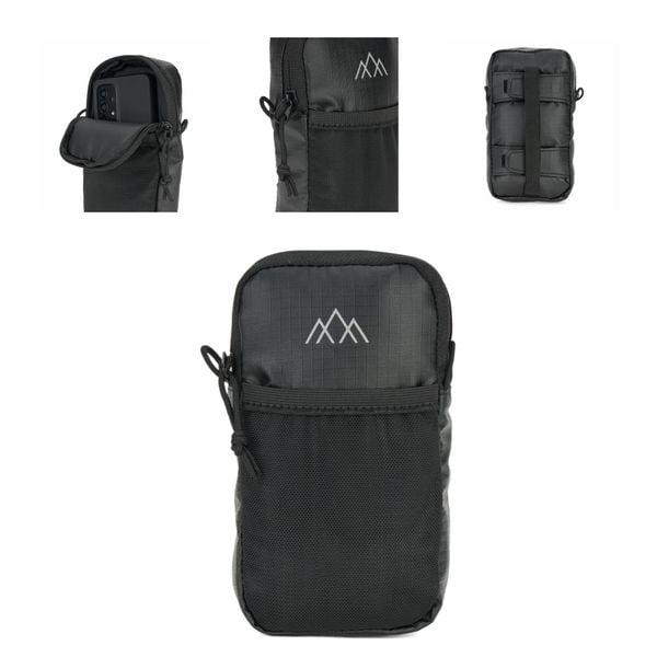 Saszetka turystyczna Kadva Polypore mobilna kieszeń. Czarne nerki i saszetki KADVA, bez wzorów, sportowe, bez dodatków. Za 49.99 zł.