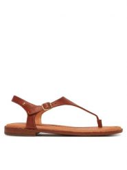 Pikolinos Sandały W0X-0954 Brązowy. Brązowe sandały Pikolinos, bez wzorów, ze skóry, bez obcasa, na płaskiej podeszwie, bez zapięcia. Za 319.99 zł.