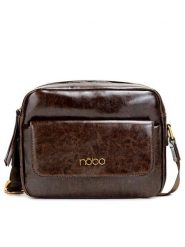 Nobo Torebka BAGT911-K017 Brązowy. Brązowe listonoszki NOBO, bez wzorów, ze skóry, bez dodatków. Za 249.99 zł.
