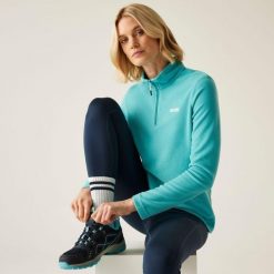 Bluza polarowa dla kobiet Regatta SWEETHART. Niebieskie bluzy bez kaptura Regatta, xl, bez wzorów, z polaru, bez kaptura, trekkingowe. W wyprzedaży za 69.99 zł.
