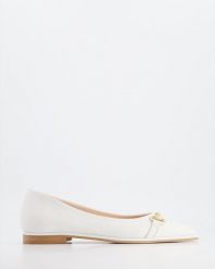 BALERINY Z KLAMRĄ ALICE-N92 S-T-BI. Baleriny Venezia, bez wzorów, ze skóry, bez obcasa, bez zapięcia. Za 319.00 zł.