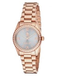 U.S. Polo Assn. Zegarek kwarcowy w kolorze różowozłoto-szarym rozmiar: onesize. Czerwone, analogowe zegarki U.S. Polo Assn., metalowe. Za 217.99 zł.