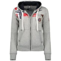 Bluza damska Geographical Norway Fespote Lady 100 Distri szara (WU8015F/GN. Szare bluzy bez kaptura Geographical Norway, xl, bez wzorów, bez kaptura, trekkingowe. Za 129.00 zł.