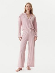 Tommy Hilfiger Piżama UW0UW06142 Różowy Relaxed Fit. Czerwone piżamy Tommy Hilfiger, xs, bez wzorów, bez kołnierzyka, bez ramiączek. Za 339.99 zł.