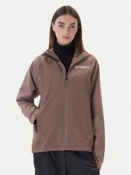 Adidas Kurtka przeciwdeszczowa Terrex Multi 2L RAIN.RDY JN0857 Beżowy Regular Fit. Brązowe kurtki przeciwdeszczowe adidas, l, bez wzorów, z syntetyku, bez kaptura, outdoorowe. Za 429.99 zł.
