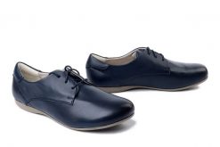 JOSEF SEIBEL 87284 971 530 Fiona 84 ocean, półbuty damskie. Niebieskie półbuty wsuwane Josef Seibel, bez wzorów, ze skóry, bez obcasa. Za 322.91 zł.