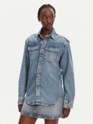 Liu Jo Koszula jeansowa UA5203 D4306 Niebieski Relaxed Fit. Niebieskie koszule Liu Jo, bez wzorów, z bawełny, bez kołnierzyka, bez ramiączek. Za 719.99 zł.
