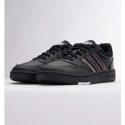 Buty adidas Hoops 3.0 K GZ9671 czarne. Czarne buty treningowe bez wzorów, z gumy, bez zapięcia. Za 257.88 zł.