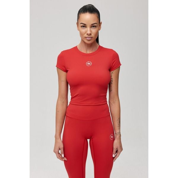 Koszulka sportowa oddychająca Rough Radical Zoya Classic. Czerwone t-shirty sportowe ROUGH RADICAL, bez wzorów, bez ramiączek, na fitness i siłownię. Za 109.90 zł.