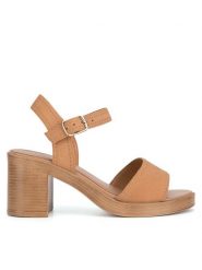 Lasocki Sandały RST-KSENIA-02 Brązowy. Brązowe sandały Lasocki, bez wzorów, ze skóry, bez obcasa, na słupku, bez zapięcia. Za 169.99 zł.