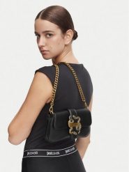 Just Cavalli Torebka Iconic Snakes 81RA4BA7 ZSA89 Czarny. Czarne kopertówki Just Cavalli, bez wzorów, ze skóry, wizytowe, bez dodatków. Za 759.99 zł.