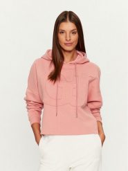 Guess Bluza V3BQ10 KBXX1 Różowy Regular Fit. Czerwone bluzy Guess, l, z aplikacjami, z bawełny, bez ramiączek, bez kaptura. Za 269.99 zł.