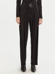 NORMA KAMALI Spodnie materiałowe ST3247LMC32001 Czarny Slim Fit. Czarne spodnie materiałowe Norma Kamali, bez wzorów, z materiału. Za 589.99 zł.