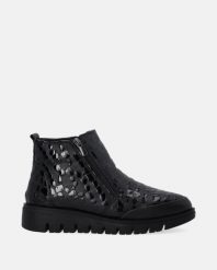 SKÓRZANE BOTKI DAMSKIE H003LEBLOBB052. Botki Venezia, bez wzorów, ze skóry, bez obcasa, bez zapięcia. Za 299.00 zł.