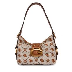 Torebka Guess. Brązowe torebki klasyczne Guess, z aplikacjami, klasyczne, bez dodatków. Za 589.99 zł.