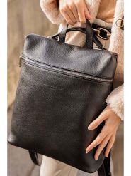 Maison héritage PARIS Skórzany plecak "Livia" w kolorze czarnym - 32 x 35 x 12 cm rozmiar: onesize. Czarne plecaki maison héritage PARIS, bez wzorów, z materiału, na ramię, bez dodatków. Za 371.59 zł.