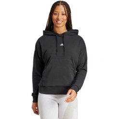 Bluza damska adidas Essentials Small Logo French Terry. Czarne bluzy z kapturem adidas, m, bez wzorów, z bawełny, z kapturem. Za 239.00 zł.