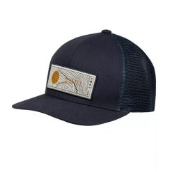 Czapka z daszkiem Explore Trucker Cap Lewen Navy. Niebieskie czapki z daszkiem Buff, bez wzorów, klasyczne. Za 130.99 zł.