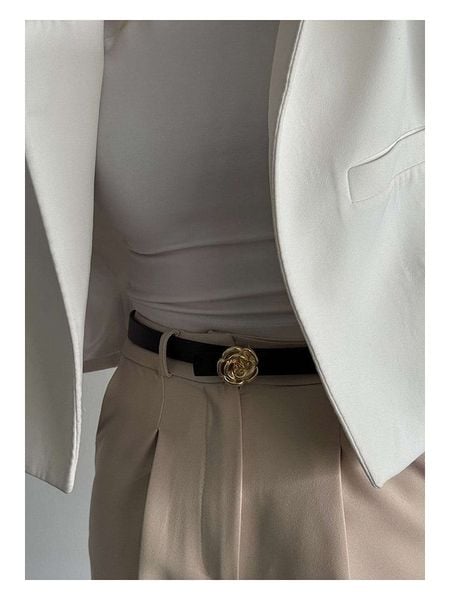 Lucky Bees Pasek w kolorze czarnym - dł. 100 cm rozmiar: onesize. Czarne paski Lucky Bees, bez wzorów, z materiału. Za 74.81 zł.