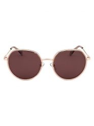 Polaroid Okulary przeciwsłoneczne unisex w kolorze złoto-brązowym rozmiar: 55. Brązowe okulary przeciwsłoneczne Polaroid, bez wzorów, z tworzywa sztucznego, metalowe. Za 109.95 zł.