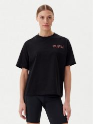 Fila T-Shirt Leffinge FAW1029 Czarny Loose Fit. Czarne t-shirty Fila, s, bez wzorów, z bawełny, bez kołnierzyka, bez ramiączek. Za 89.99 zł.