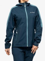 Kurtka przeciwdeszczowa damska Vaude Moab Rain Jacket II. Niebieskie kurtki Vaude, m, bez wzorów, bez kaptura. Za 808.15 zł.
