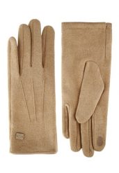 Rękawiczki z funkcją touch screen H-AMBER. Żółte rękawiczki Volcano, bez wzorów, z dzianiny, eleganckie. Za 49.99 zł.