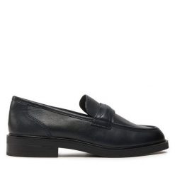 Mokasyny Caprice. Niebieskie mokasyny Caprice, bez wzorów. Za 269.99 zł.