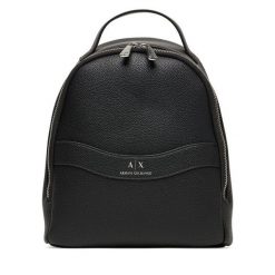 Plecak Armani Exchange. Czarne plecaki Armani Exchange, bez wzorów, bez dodatków. Za 659.99 zł.