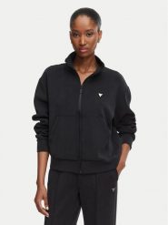 Guess Bluza V6YQ17 K4313 Czarny Regular Fit. Czarne bluzy Guess, l, z aplikacjami, z syntetyku, bez ramiączek, bez kaptura. Za 394.99 zł.