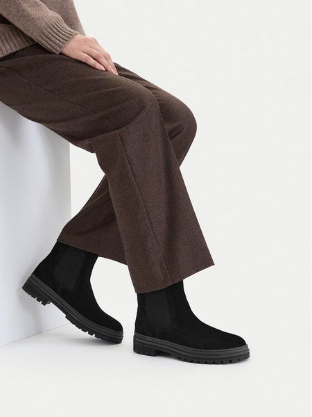 Lasocki Sztyblety CEO-WB-DAISY-09 Czarny. Czarne botki Lasocki, bez wzorów, ze skóry, bez obcasa, na płaskiej podeszwie, bez zapięcia. Za 249.99 zł.