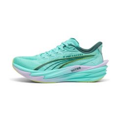 Damskie buty do biegania Puma Deviate Nitro 4 - X Hyrox. Zielone buty treningowe Puma, bez wzorów, bez zapięcia, do biegania. Za 733.00 zł.