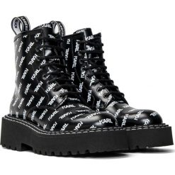 Botki damskie czarne Karl Lagerfeld PATROL II Karl Repeat Logo. Czarne botki KARL LAGERFELD, bez wzorów, klasyczne, bez obcasa, bez zapięcia. Za 741.99 zł.