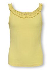 KIDS ONLY Top "Billie" w kolorze żółtym rozmiar: 134/140. Żółte topy KIDS ONLY, bez wzorów, z bawełny, bez kołnierzyka, bez ramiączek. Za 53.17 zł.