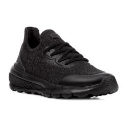 Buty damskie Geox Spherica Actif. Czarne buty treningowe Geox, na lato, bez wzorów, z materiału, bez zapięcia, do biegania. Za 329.99 zł.