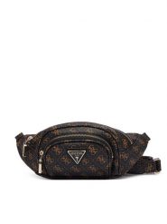 Guess Nerka Latona Travel TWHQ92 11080 Czarny. Czarne nerki i saszetki Guess, z aplikacjami, ze skóry, bez dodatków. Za 544.99 zł.