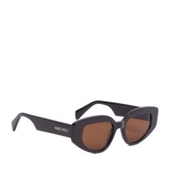 Okulary przeciwsłoneczne Nine West. Brązowe okulary przeciwsłoneczne Nine West, bez wzorów. Za 149.99 zł.