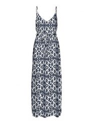 Vero Moda Sukienka w kolorze biało-granatowym rozmiar: L. Białe sukienki Vero Moda, l, bez wzorów, z tkaniny, bez kołnierzyka, bez ramiączek, maxi. Za 109.78 zł.