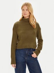 Brave Soul Golf LK-230PEBBLEA Khaki Regular Fit. Brązowe swetry Brave Soul, s, bez wzorów, z syntetyku, bez ramiączek. Za 39.99 zł.
