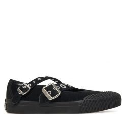 Trampki Vans. Czarne trampki Vans, bez wzorów, bez zapięcia. Za 279.99 zł.